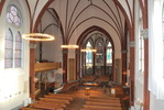 Gustav Adolfs kyrka, långhuset från orgelläktaren