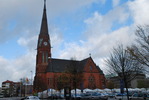 Gustav Adolfs kyrka, Helsingborg, fasad mot söder