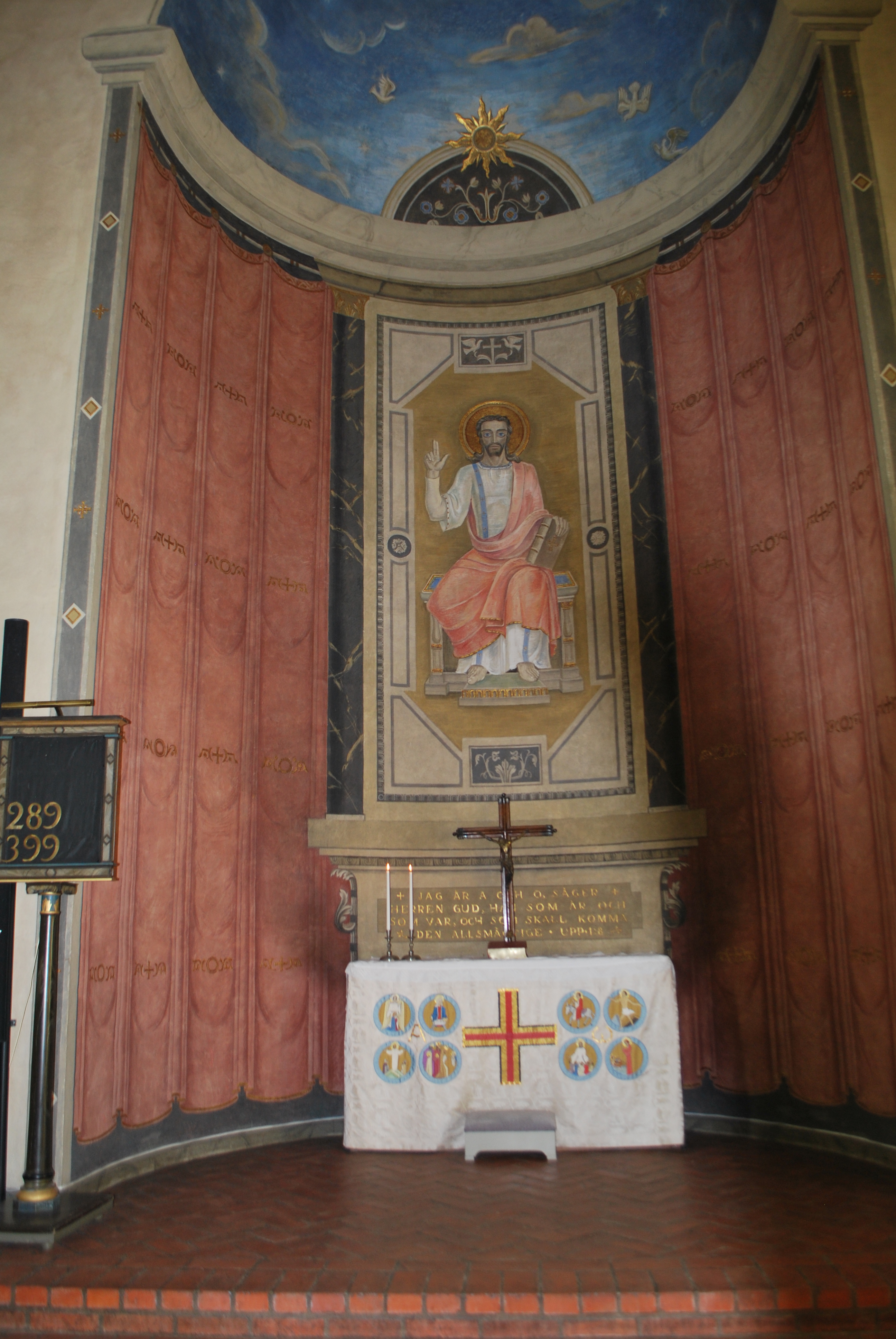 Sankt Andreas kyrka, Helsingborg, absidmålning