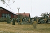 Rackeby kyrkogård med äldre stenkors.  Neg.nr 03/119:09