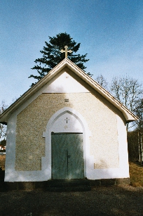 Bårhus på Otterstads kyrkogård. Negnr 03/124:14