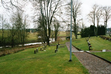 Nyare delen av Norra Härene kyrkogård.  Neg.nr 03/173:04.jpg