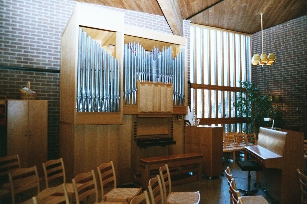 Sankt Sigfrids kyrka, orgeln. Neg.nr 03/107:22.jpg.