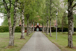 Håsjö nya kyrka med omgivning. Vy från norr. 