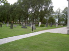 Kyrkogårdens S del, sedd från Ö