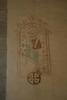 Muralmålning på korets Ö vägg, av Passionsmästarens verkstad samt ett konsekrationskors.