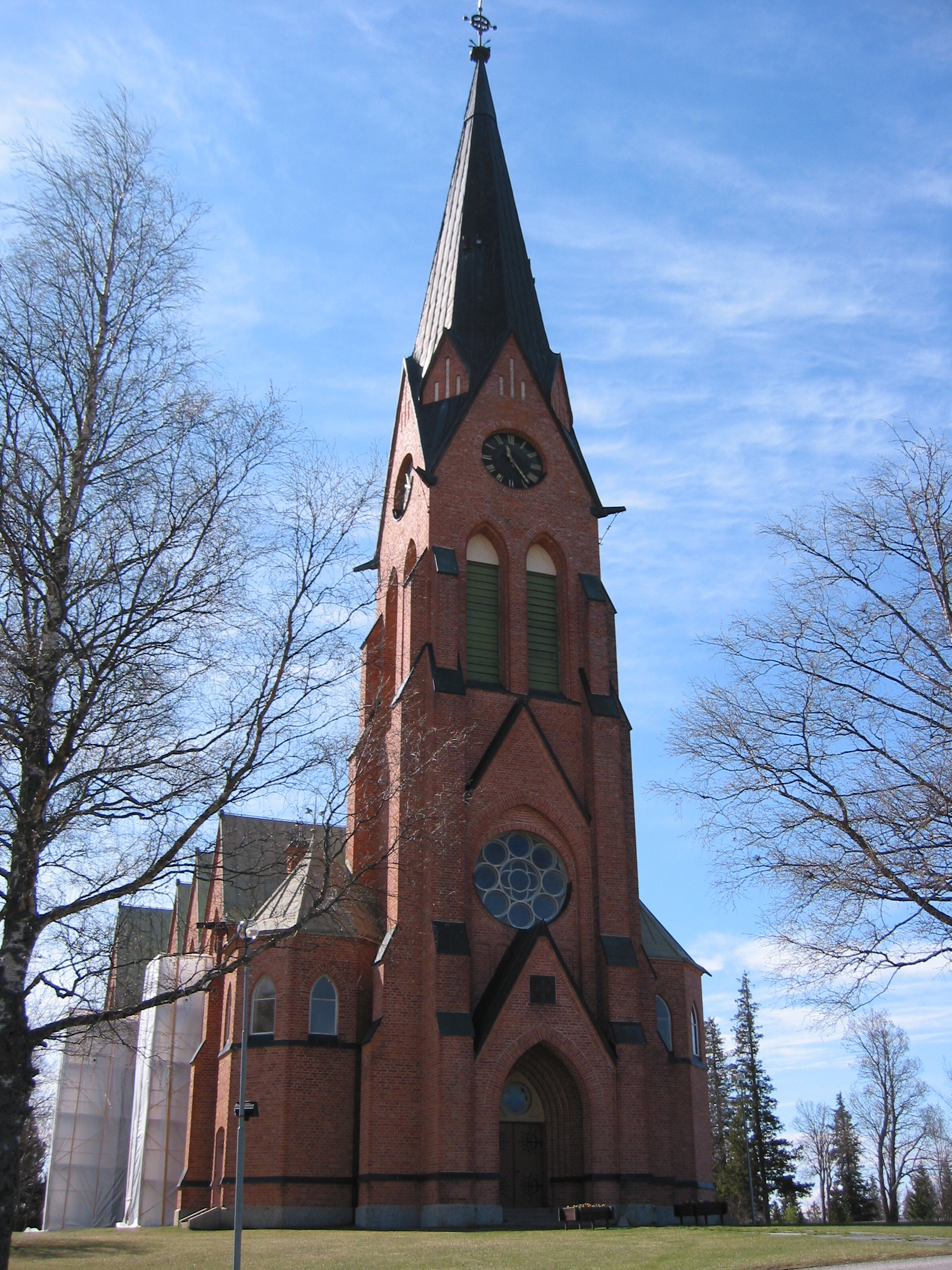 Ovikens nya kyrka, vy från nordöst. 