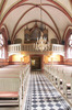 Norra Nöbbelövs kyrka, kyrkorummet mot orgelläktaren