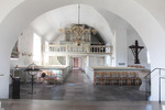Södra Sandby kyrka, kyrkorummet mot orgelläktaren