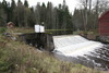 Årebergs damm är en överfallsdamm av betong. Vattenspegeln uppströms är inte särskilt framträdande. Den utgörs snarare av att ån blir något bredare.
