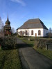 Hallens kyrka med omgivande kyrkogård & klockstapel. Vy från söder. 

Bilderna är tagna av Christina Persson & Isa Lindkvist, bebyggelseantikvarier vid Jämtlands läns museum, i samband med inventeringen, 2004-2005.