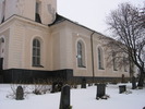 Hässjö kyrka, exteriör, södra fasaden sedd från sydväst. 