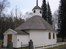 Lögdö kyrka/Lögdö brukskapell, vy från sydväst.