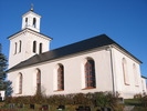 Ljustorps kyrka, exteriör, vy från söder / sydöst. 