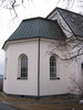 Säbrå kyrka, exteriör, absiden vy från nordöst. 