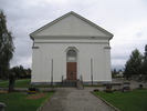 Ådals-lidens kyrka, exteriör, västra fasaden. 