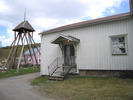 Klockestrands kapell med klockbock, vy från sydväst. 