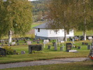 Styrnäs kyrka med omgivande kyrkogård, Bårhuset, vy från sydväst. 

