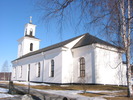 Bjärtrå kyrka, exteriör, östra fasaden. 