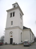 Gudmundrå kyrka, exteriör, västra fasaden. 