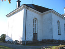 Nora kyrka, exteriör, östra fasaden. 