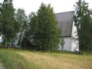 Vibyggerå gamla kyrka, exteriör, norra fasaden. 