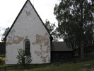 Vibyggerå gamla kyrka, exteriör, östra fasaden. 