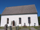 Skogs kyrka, exteriör, södra fasaden. 
