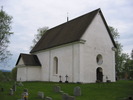 Torsåkers kyrka, exteriör, västra samt norra fasaden. 