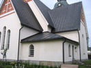 Ullångers kyrka, exteriör, vy från nordöst. 