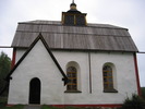 Ytterlännäs gamla kyrka, exteriör, södra fasaden. 