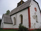 Ytterlännäs gamla kyrka, exteriör, södra & östra fasaden. 