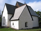 Alnö gamla kyrka, vy från nordöst, sakristian. 