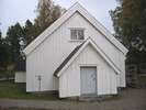 Galtströms kyrka, exteriör, västra fasaden. 