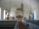 Nordingrå kyrka, interiör, kyrkorummet, vy mot koret.
