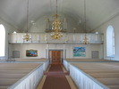 Nordingrå kyrka, interiör, kyrkorummet, vy mot läktaren från koret.