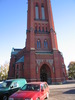 Gustaf Adolfs kyrka, exteriör, västra fasaden. 