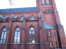 Gustaf Adolfs kyrka, exteriör, norra fasaden. 