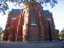 Gustaf Adolfs kyrka, exteriör, östra fasaden. 