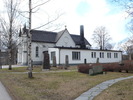 Gustaf Adolfs gravkapell med omgivande Granlo kyrkogård, vy från nordöst. 
