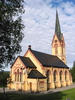 Holms kyrka, exteriör, östra samt norra fasaden. 