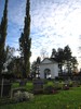 Tuna kyrka med omgivande kyrkogård, vy mot södra stegporten. 