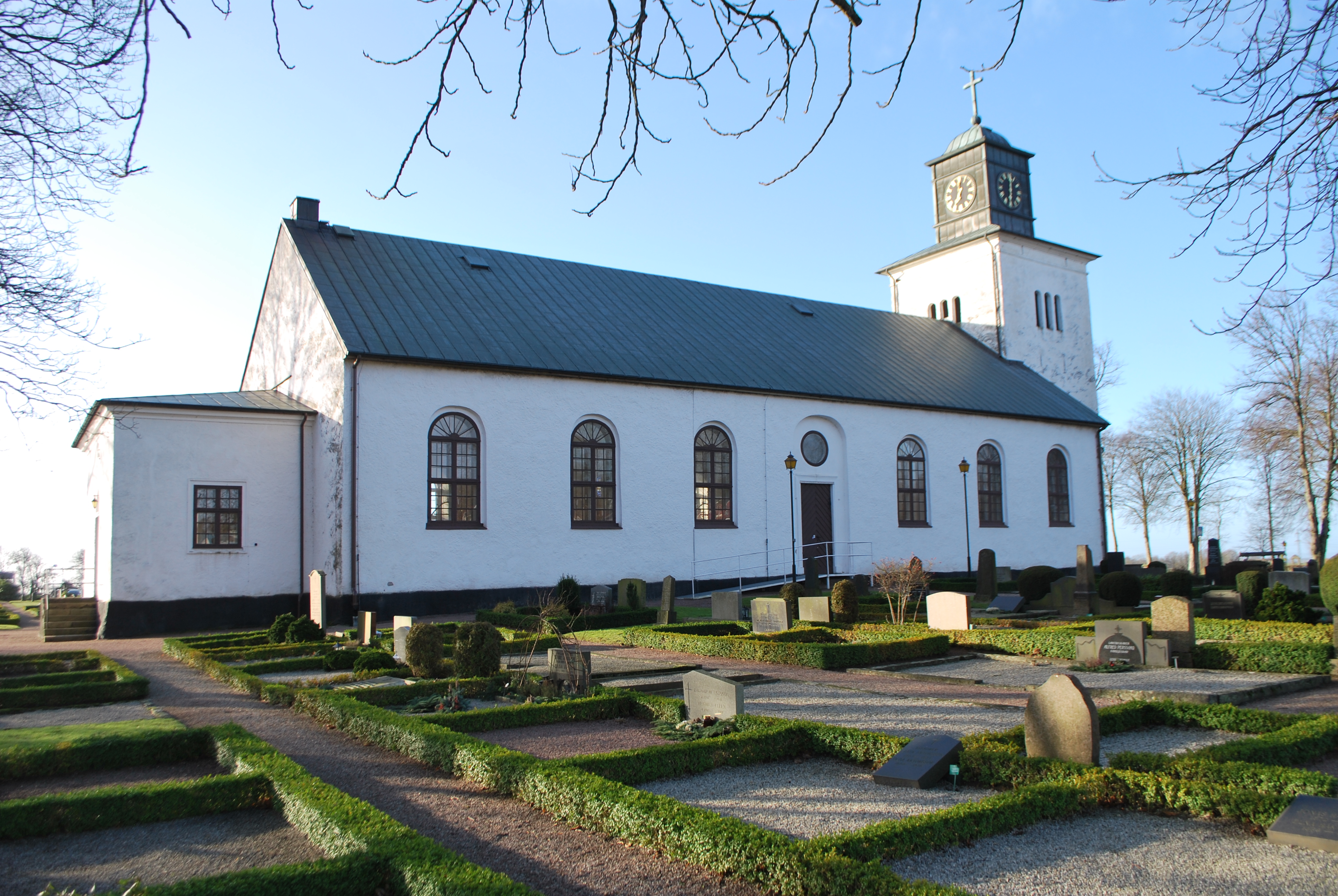 Hjärnarps kyrka, fasad mot nordöst