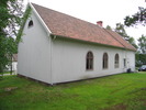 Skede kapell, exteriör, norra samt östra fasaden. 