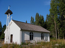 Grunnans kapell, exteriör, södra fasaden. 