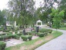 Björna Kyrkas kyrkogård, vy mot entrén.
