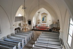 Västra Broby kyrka, långhuset mot koret