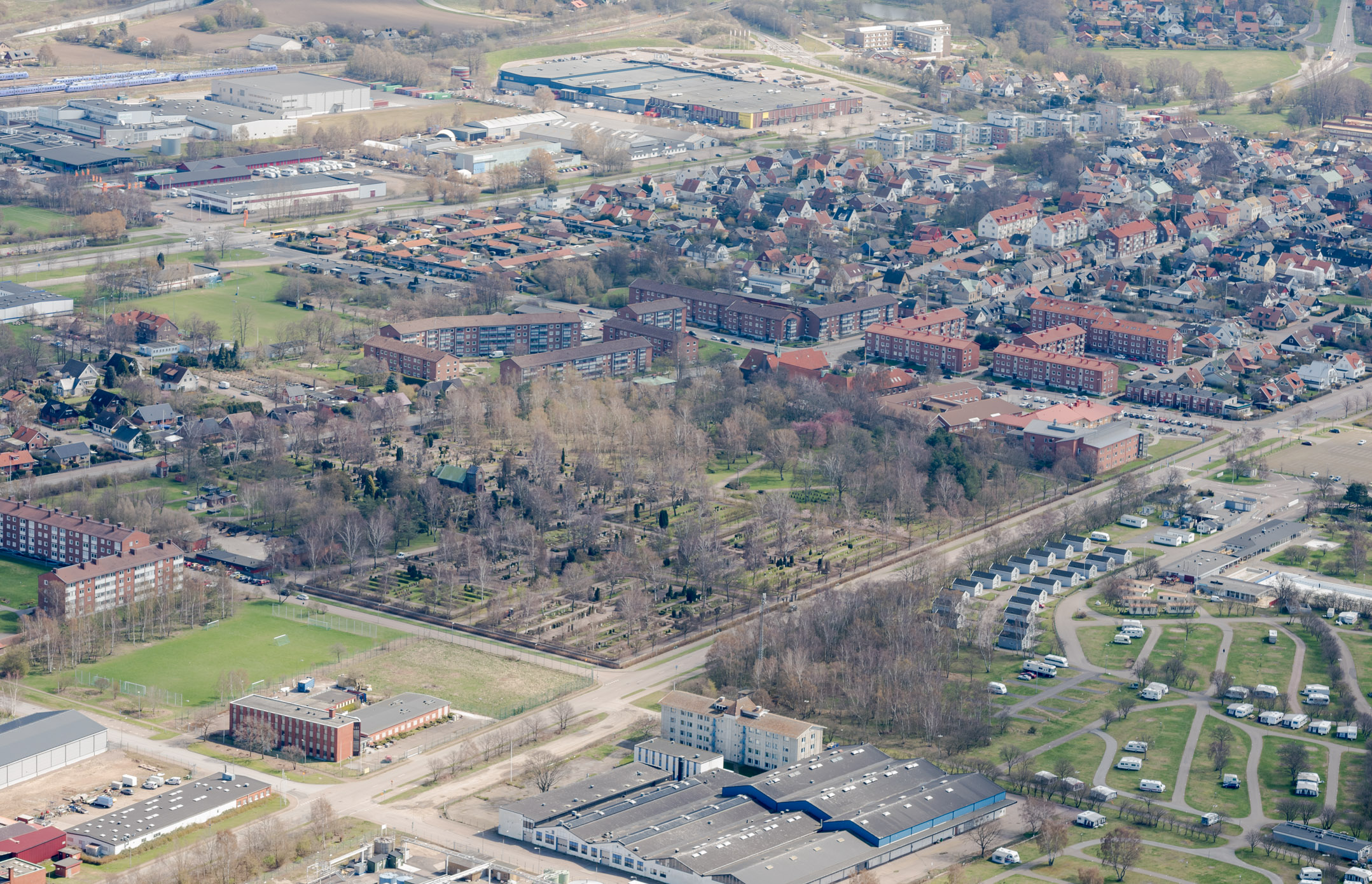 Allhelgonakyrkan i Helsingborg, kyrkogård