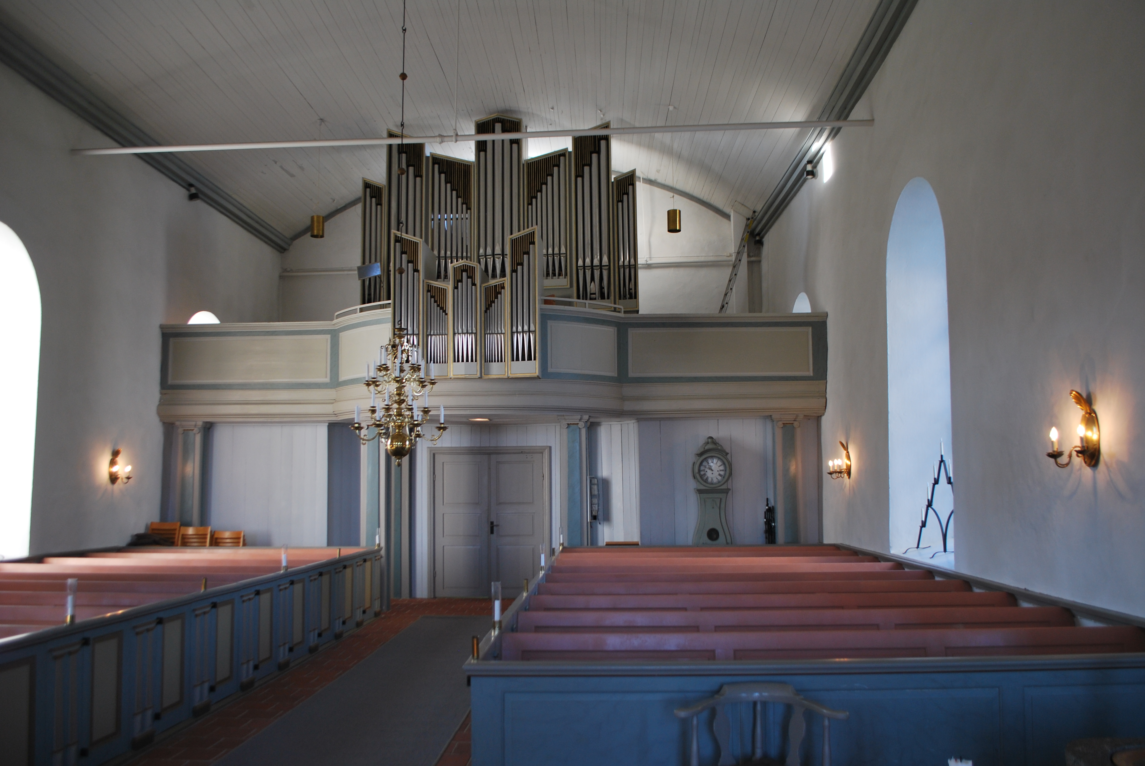 Västra Karups kyrka, orgelläktare i söder