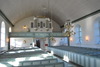 Hovs kyrka, kyrkorummet mot orgelläktaren